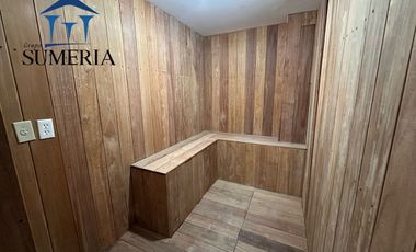 Casa en renta con alberca, sauna, vapor y área de gimnasio