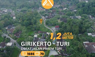 Jual Tanah Turi Dekat Jalan Pakem Turi Akses Mudah