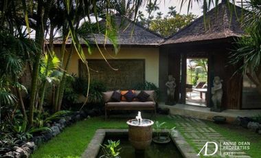 FREEHOLD RUSTIC STYLE VILLA OFFERS RICE-FIELD VIEWS IN CANGGU