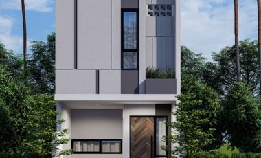 Rumah Baru 2 Lt dlm Cluster  akses Mobil dekat sekali Raya Condet