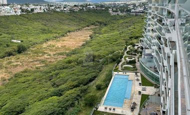 Departamento en renta amueblado de 3 recámaras, alberca, padel, en Juriquilla