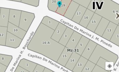 VALERIA DEL MAR  -  LOTE MULTIFAMILIAR  UBICADO A  150 MTS DEL MAR