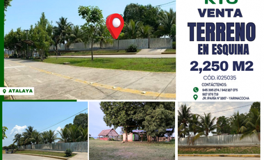 i025035 - Venta Terreno en Esquina - Atalaya