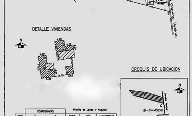 Chacra Venta 27 has. Venta c/4 Casas Taco Yana, San Pedro de Colalao, Tucuman
