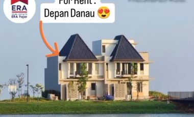 Disewakan depan danau best view cluster Alderwood Summarecon Bogor