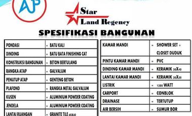 Starland Regency, Rumah Idaman, Free Biaya2 Di Krian, Sidoarjo
