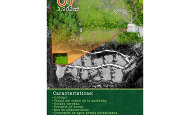 VENTA LOTES EN UNIDAD EXCLUSIVA EN SAN JERÓNIMO, ANT