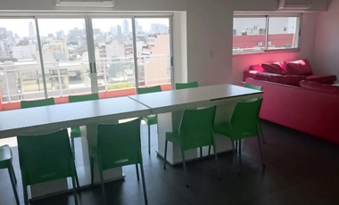 2 ambientes amueblados en alquiler temporario, en Palermo ( Terraza privada )