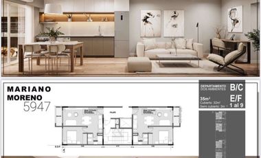 Departamento en venta de 1 dormitorio en Wilde