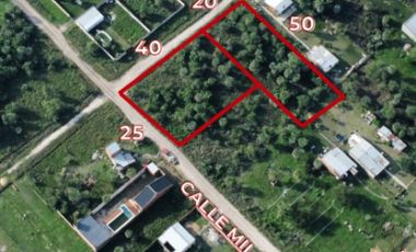 VENDE terreno 25x40 y 20x50 contiguos en esquina