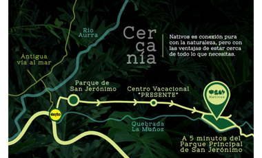 VENTA LOTES PARCELACIÓN NATIVOS, SAN JERÓNIMO, ANTIOQUIA