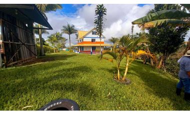 Finca chalet con vista y piscina para la venta a 8 km de filandia