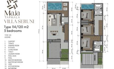 Vila Maja Taphala Sanur,Bali-FREE: BPHTB,Balik Nama,AC,Water Heater