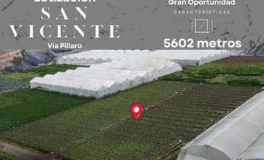 Terreno 5.602 metros totalmente plano en venta