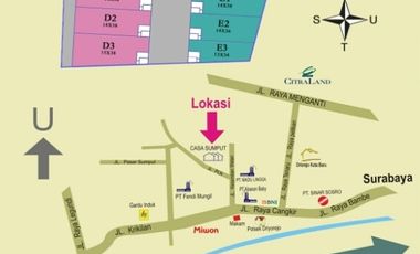 Dijual Gudang di Pergudangan Casa Sumput, Driyorejo, Gresik.