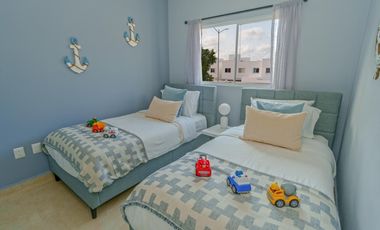 CASA EN VENTA EN PLAYA DEL CARMEN 3 HABITACIONES CON GYM, CASA CLUB ALBERCA, AREA GRILL