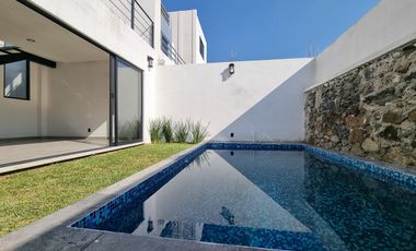 Casa en preventa, alberca y jardin privados en Yautepec, Morelos