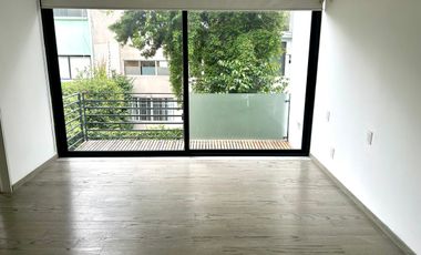 Renta departamento PH en Polanco con terraza y balcones.