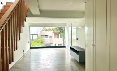 Renta departamento PH en Polanco con terraza y balcones.