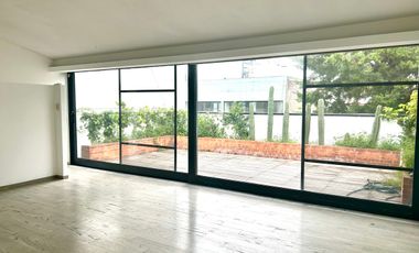 Renta departamento PH en Polanco con terraza y balcones.