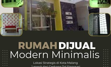 Jual / Sewa Rumah Modern lokasi Strategis dekat pintu Tol Malang