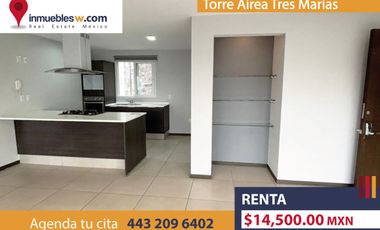 DEPARTAMENTO EN RENTA EN TORRE AIREA TRES MARIAS, MORELIA