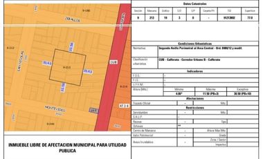 Cafferata 1598 ( Terreno para construccion )