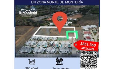 SE VENDE LOTE EN ZONA NORTE DE MONTERIA
