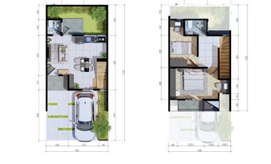TOWNHOUSE CANTIK 2 LT ZEIN MANSION CIMANGGIS-DEPOK