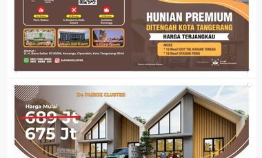 Di Jual Rumah Minimalis Di De FAIROZ CLUSTER  Cipondoh