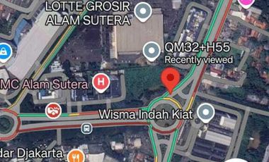 Di Sewa kan lahan/kavling Di Alam Sutera Luas 1.000.meter