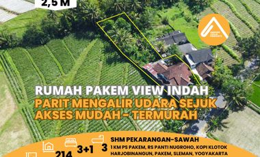 Jual Rumah View Gunung Sawah Paring Mengalir Dekat Otadan