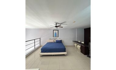 Apartamento tipo Loft en Alquiler en El Cangrejo 1 recámara 112m2