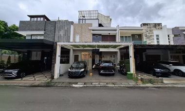 Dijual Luxury Home Puri Mansion – 4+1 BR, 3,5 Lt, Rooftop Garden