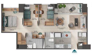 Vendo HIPEROFERTA apto Itagüí 75 mills de rebaja, cesión de derechos