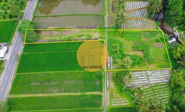 JUAL TANAH PINGGIR SUNGAI JAKAL KM 12,5 VIEW GUNUNG JALAN 2 MOBIL