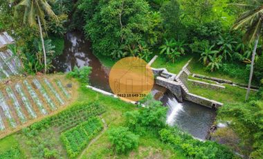 JUAL TANAH PINGGIR SUNGAI JAKAL KM 12,5 VIEW GUNUNG JALAN 2 MOBIL