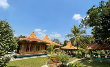 Jual Rumah Villa Joglo  Mewah dan Kebun Buah di Purwakarta