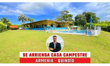 SE ARRIENDA CASA CAMPESTRE EN ARMENIA, QUINDO, COLOMBIA
