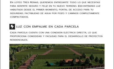 Sitio en Venta en Loteo 3 Reinas : K-581, San Clemente, Maule