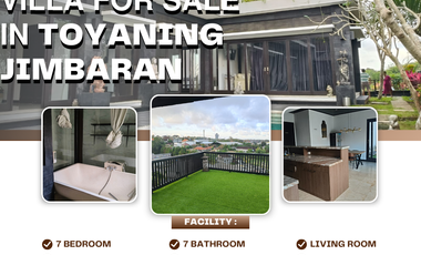 for sale Villa Lantai 3 Ocean View Lokasi Toyoning Jimbaran Ungasan