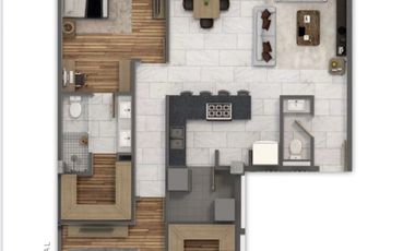 Departamento en renta Torre Berilio