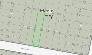 Terreno en venta - 360Mts2 - Merlo