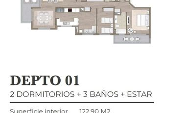 Departamento en Venta en a pasos de parque Juan Pablo II