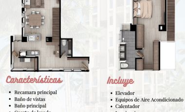 DEPARTAMENTO EN VENTA MERIDA, PLAYA SANTA CLARA, KUXTAL LUX CONDOS, LISTO.