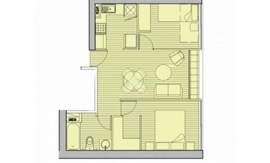 Dpto 2D+1B+ Bod+Est, Estación Central