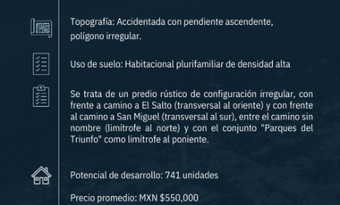 Terreno en Venta, Savanna, El Salto, Jalisco