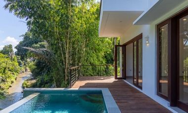 Villa cantik Loss sungai suasana ubud Sekar Tunjung Denpasar Bali