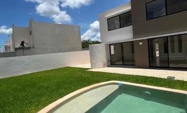 Casa nueva en venta con alberca en Conkal -Cumbres Novonorte