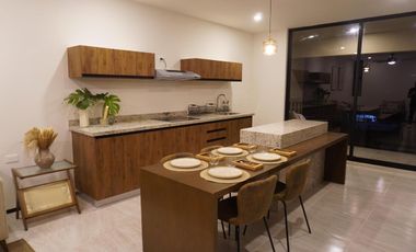 DEPARTAMENTO EN VENTA MERIDA, TEMOZON NORTE, LEONORA, 1 REC., ENTREGA INMEDIATA.